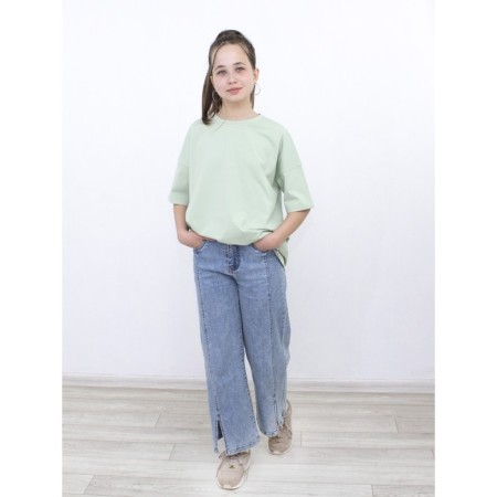 T -shirt unisex, size 46, pistachio color-6