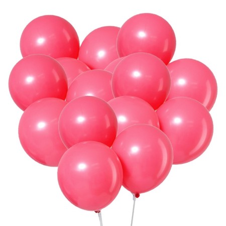 Latex ball 12 "Makarun", set of 100 pcs., Red color-2
