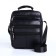 Male bag on lightning, long belt, black color