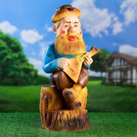 Garden figure "A man with a balalaika" 65x28x33cm mix