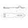Hill door lining, 180 mm, polymer coating, silver