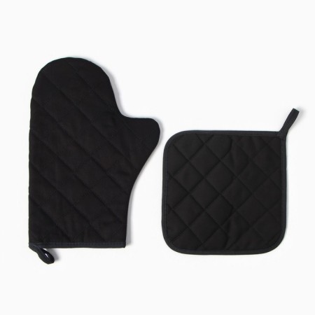 Kitchen "Floral Mood" mittens-output 20x28cm, 19x19cm tack, 100% HL-2