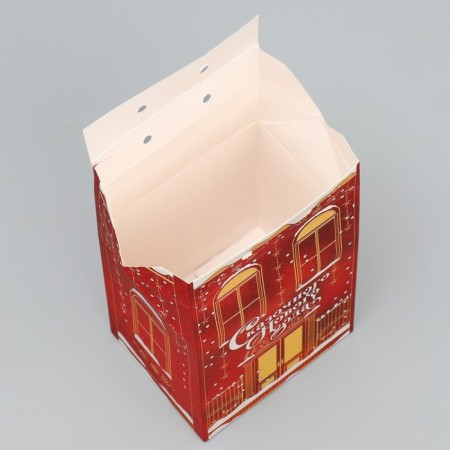 Packaging for confectionery "Fairytale New Year", house, 8 x 10 x 16 cm, New Year-4