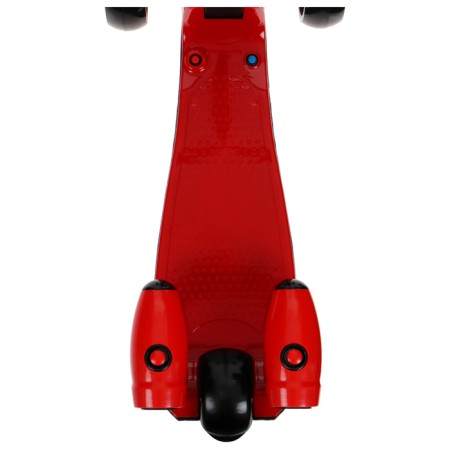 Folding scooter, light wheels PU 130/50 mm, ABEC 7, red color-7