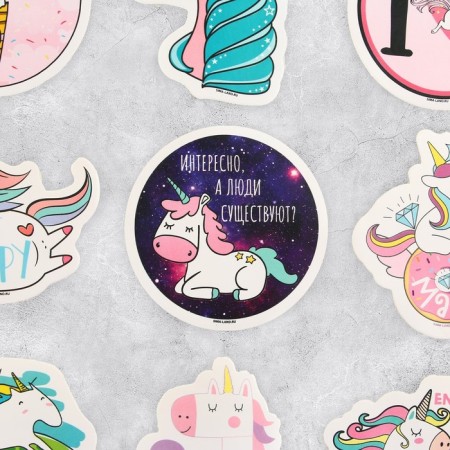 Stickers Stickers "Unicorn", 7 × 7 cm-1
