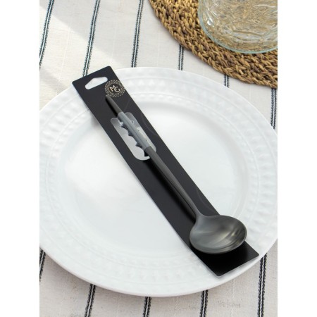 Spoon of stainless steel table Magistro "folk", length 21 cm, black color-5