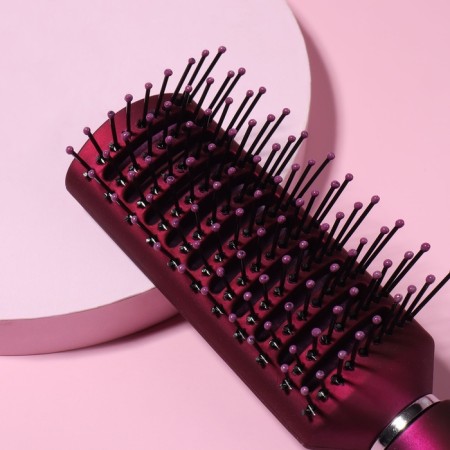 The comb is massage, ventilated, rubberized pen, 4.3 × 23.2 cm, purple color-3