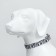 Collar with backlighting zebra 3 glow mode size XL, Osh 60-70 x 2.5 cm white