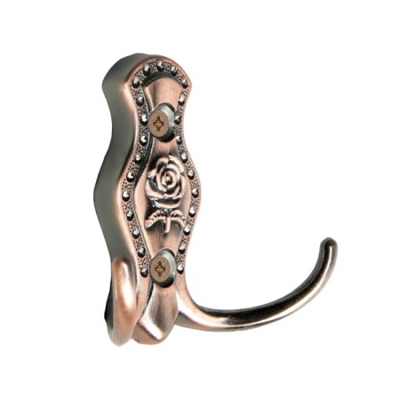 Hook furniture tundra TKD023, two -rod, copper
