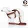 The ammunition set is soft, reflective, leash 120 x 2 cm, Osh 46-69 cm, brown