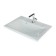 Snow -out sink Uperwood Elen, 65 cm, with a decorative lid, white