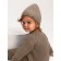 Knitted Knitted Children's Pure Love Tot, height 74 cm, brown color