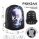 School backpack Art Hype Skull, 39x32x14 cm