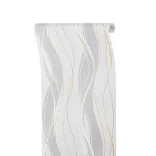 Wallpaper Paper Saratov F434-06 Gray pulse 0.53x10m