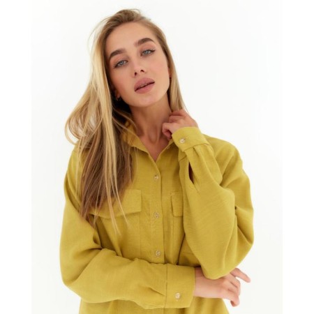 Women's shirt Mist p. 44-46, ocher-1