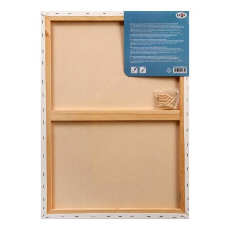 Canvas on the subframe, cotton 100%, acrylic soil, 2 x 50 x 70 cm, 400 g/m2, large grain, gamut "Studio"-1