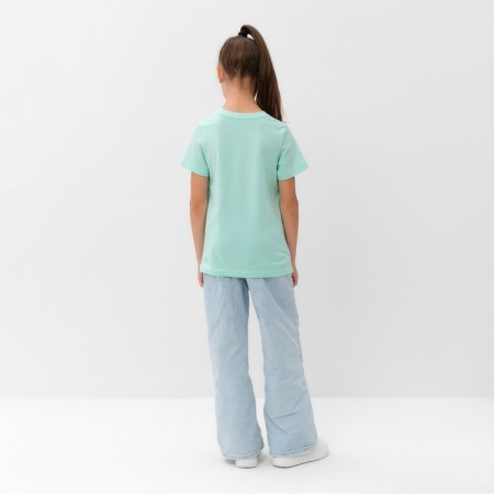 Children's Minaku T -shirt, turquoise color, height 110 cm-9