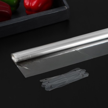 Sleeve for baking the share, 30 cm × 5 m, with clips-1