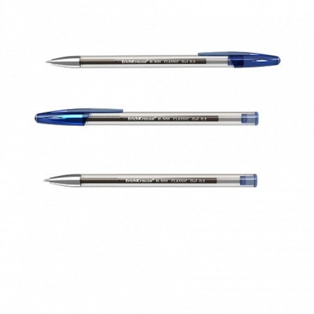 Gel pen Erichkrause R-301 Classic Gel Stick, blue ink, node 0.5 mm, letter line 600 meters-1