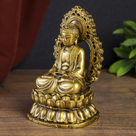 NECSK Polystone for bronze "Meditation of the Buddha" 14.5x9.5x8.3 cm-2