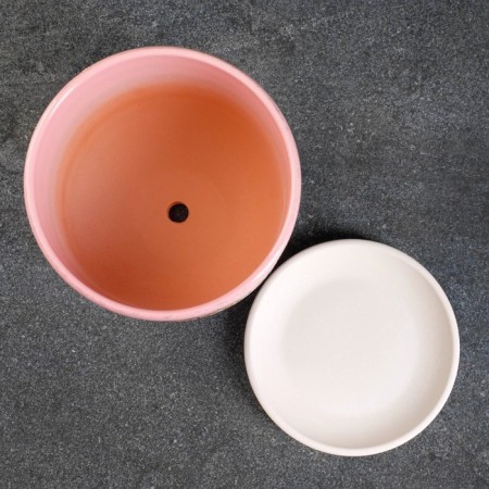 Flower pot "cuckoo" pink, 1.73 liters-1