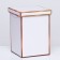 The box is folding, gold, 17 x 25 cm