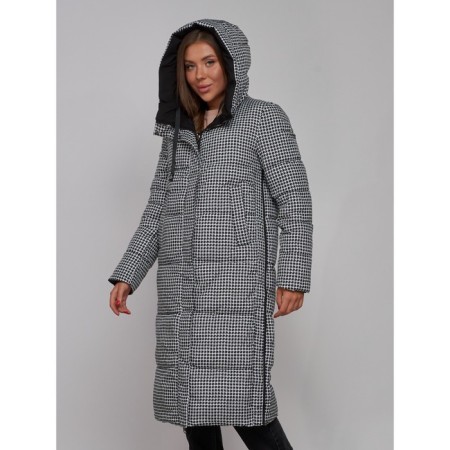 Coat insulated bilateral female, size 44, black color-16