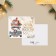 A postcard on watercolor cardboard "Dreams", car, embossing, 10.7 x 8.8 cm, New Year