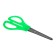 Chancellery scissors 13 cm, plastic handles, rounded ends with a ruler, MIX case