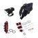 Set for bicycle 3 in 1: battery flashlight, repair set, bag