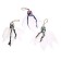 Carnival accessory "Skull" set of 3 pcs.