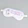 Silk mask for sleep "Unicorn", 20 x 9 cm, white color