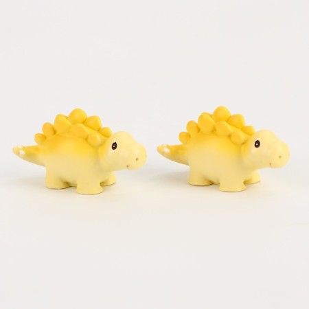 Miniature puppet "dinosaurus", set 2 pcs., Size 1 pc. - 3 × 5.5 × 2 cm, yellow color-2