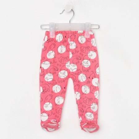 Children's sliders, coral color/kittens, height 74 cm