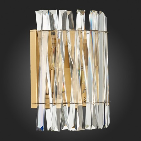 Sconces st. SL1170.301.02. Fabio. 2x40 watts, E14, 25x30 cm, brass color-5