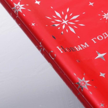 Film packaging holography "Snowflake", 100 x 70 cm, New Year-1