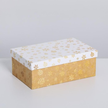 A set of boxes 10 in 1 “snowflakes”, 12 x 7 x 4 - 32.5 x 20 x, New Year-7