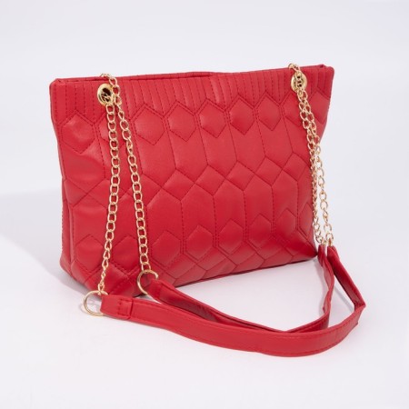 Zipper bag with lightning, red color-1