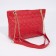 Zipper bag with lightning, red color