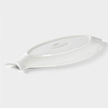 Porcelain dish Magistro "Fish", 35 × 16.5 × 3 cm, white color-2
