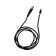 Magnetic cable 3 in 1, microUSB/type -C/Lightning - USB, without data transfer, 1 meter, black