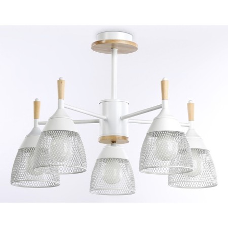 Suspended chandelier Ambrella Light, Traditional, TR8012, 5HE27, white color-3