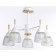 Suspended chandelier Ambrella Light, Traditional, TR8012, 5HE27, white color