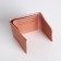 Women's wallet on the button, pink color