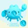 Clothing toy "Crab", waterfowl, MIX's colors