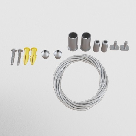 Trose suspension for the Technical tra004SW-21S overhead track system, 0.2200 cm, silver color-1