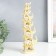 Polystone souvenir "Seven elephants in the pyramid" Beige 5.3x10x29 cm