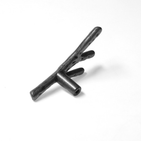 Handle button Cappio "branch", color old silver-6