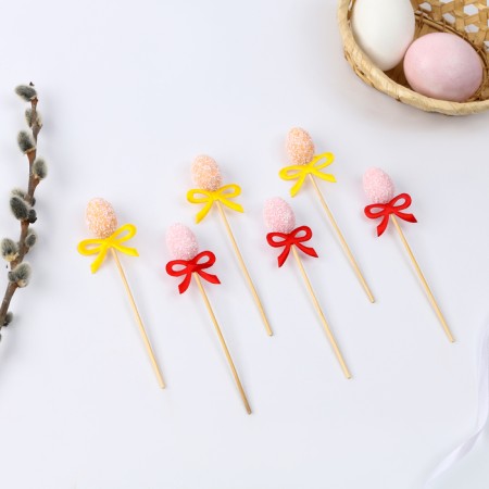 Skewers "Easter eggs" mix, set 6 pcs.-2