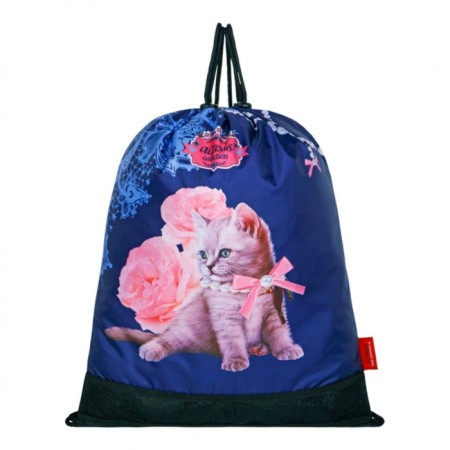 Frame backpack 36 x 28 x 11 cm, Across 198, filling: bag, blue/pink ACR22-198-4-7